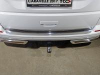 Volkswagen Transporter; Caravelle (15–) Накладка на задний бампер (лист зеркальный)